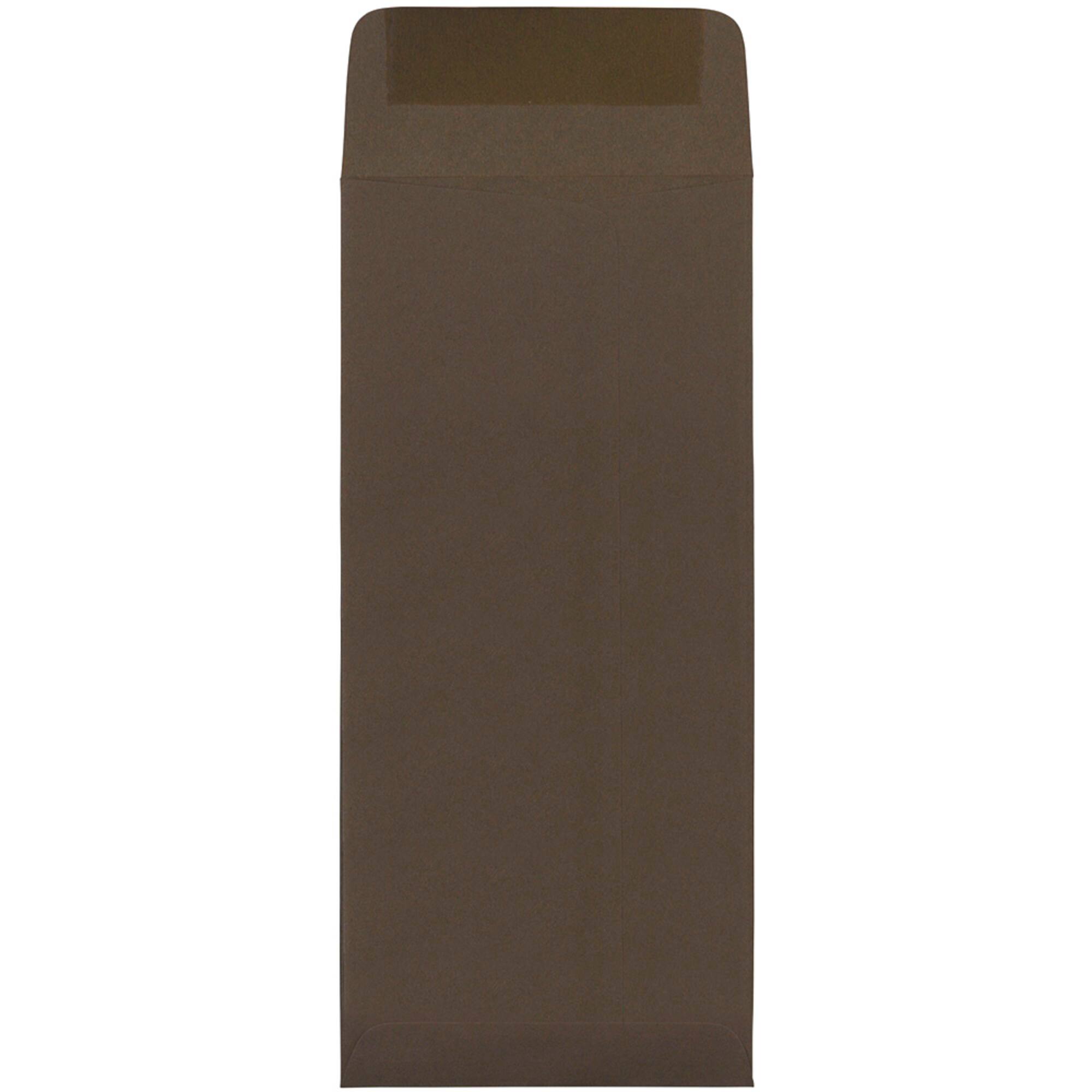 JAM Paper #10 Chocolate Brown Policy Business Premium Envelopes